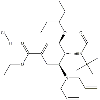 (3R,4R,5S)-4-n-乙?；?1,1-二甲基乙基)氨基-5-N,N-二烯丙基氨基-3-(1-乙基丙氧基)-1-環己烯-1-羧酸乙酯鹽酸鹽